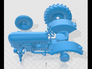 porsche diesel tractor p133 1956 printable 3D Print Model