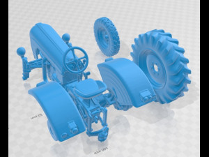 porsche diesel tractor p133 1956 printable Modelo de impresión 3D