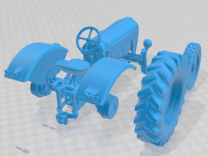 porsche diesel tractor p133 1956 printable 3D Print Model