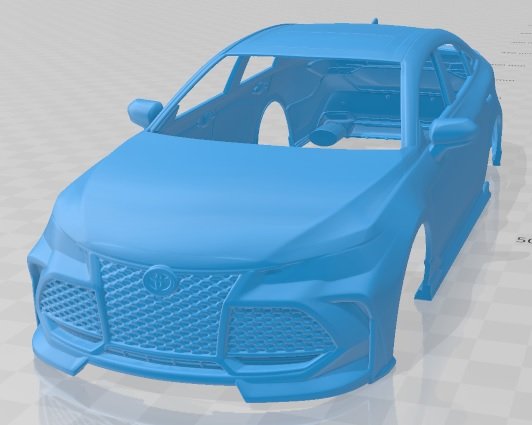 toyota avalon trd 2018 printable body car 3D-Druckmodell .c4d .max .obj .3ds .fbx .stl .blend 