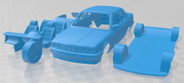 e30 convertible 1990 printable car 3D Print Model .c4d .max .obj .3ds .fbx .stl .blend 