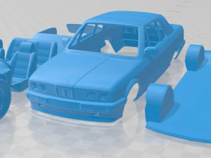 e30 cabriolet 1990 printbare auto 3D printmodel