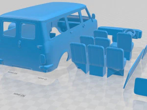 bedford cf minibus 1972 printable van 3D Print Model