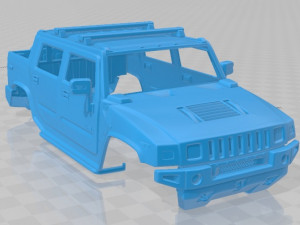 hummer h2 sut 2011 printable body car 3D 打印模型