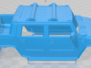 hummer h2 sut 2011 printable body car 3D 打印模型
