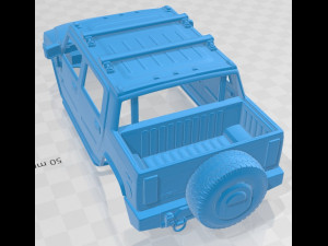 hummer h2 sut 2011 printable body car 3D 打印模型