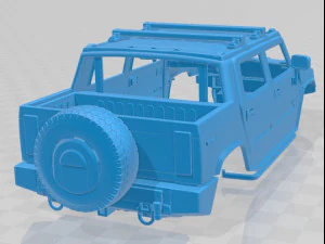 hummer h2 sut 2011 printable body car 3D Print Model