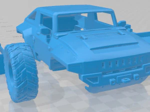 hummer hx printable car 3D Print Model
