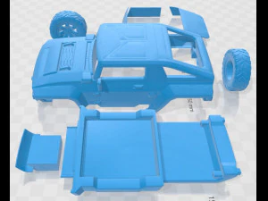 hummer hx printable car 3D Print Model