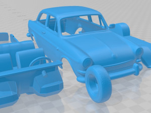 volkswagen 1600 type 3 sedan 1965 printable car 3D 프린트 모델
