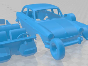 volkswagen 1600 type 3 sedan 1965 printable car 3D Print Model