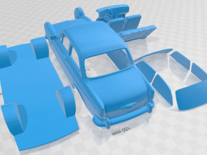 volkswagen 1600 type 3 sedan 1965 printable car 3D 프린트 모델