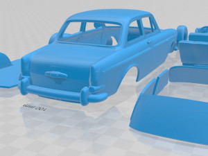 volkswagen 1600 type 3 sedan 1965 printable car 3D 프린트 모델