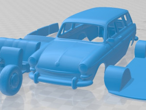 volkswagen 1600 type 3 variant 1965 printable car 3D Print Model