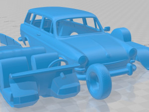 volkswagen 1600 type 3 variant 1965 printable car Model do druku 3D
