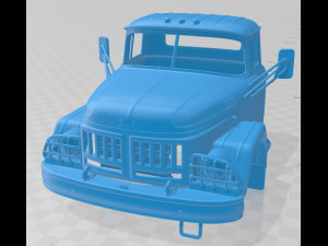 zil 131 1966 printable cabin truck Modello di stampa 3D