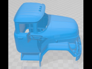 zil 131 1966 printable cabin truck 3D-Druckmodell