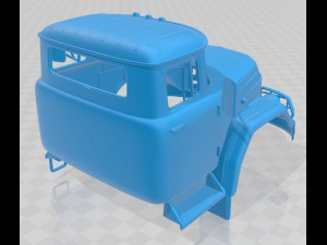 zil 131 1966 printable cabin truck 3D-Druckmodell