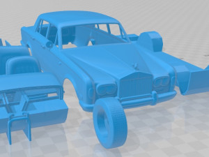 silver shadow 1965 printable car 3D 프린트 모델