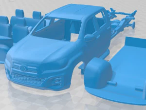 도요타 하이럭스 더블캡 SR 2019 인쇄 가능한 자동차 3D 프린트 모델