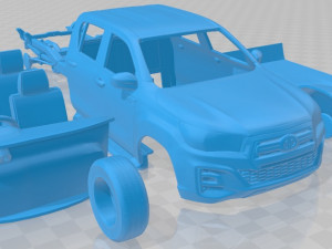 toyota hilux double cab sr 2019 printable car 3D Принт Модель