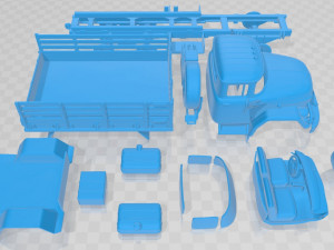 zil 131 1966 printable truck Modello di stampa 3D