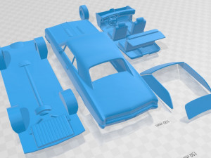 chevrolet chevelle ss 1966 printable car 3D Print Model