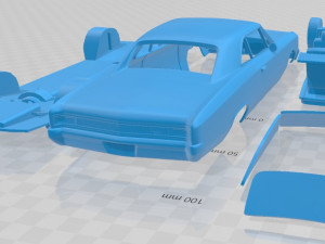 chevrolet chevelle ss 1966 printable car 3D Print Model