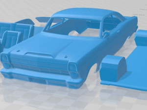 fairlane 500 gt coupe 1966 printable car 3Dプリントモデル