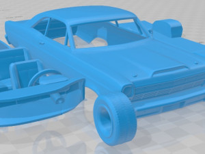 fairlane 500 gt coupe 1966 printable car 3D Print Model