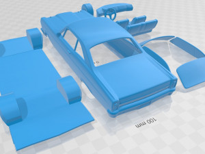 fairlane 500 gt coupe 1966 printable car 3D Print Model