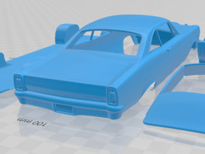 fairlane 500 gt coupe 1966 printable car 3D Print Model