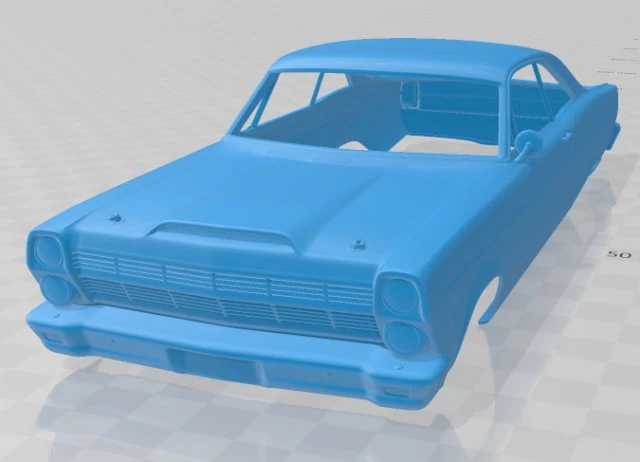 fairlane 500 gt cup&ecirc; 1966 corpo para impress&atilde;o Modelo de Impressão 3D .c4d .max .obj .3ds .fbx .stl .blend 