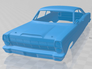 fairlane 500 gt coupe 1966 printable body car 3Dプリントモデル