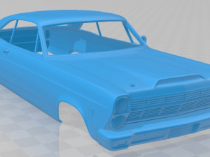 fairlane 500 gt coupe 1966 printable body car 3D-printmodel