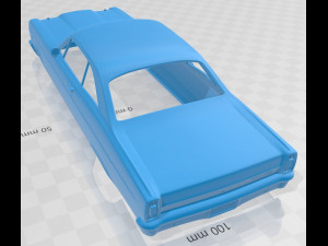 fairlane 500 gt coupe 1966 printable body car 3D-printmodel