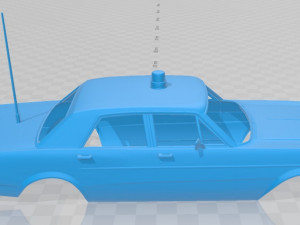galaxie 500 sedan police 1966 printable body car 3D-printmodel