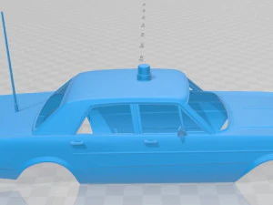 galaxie 500 sedan police 1966 printable body car 3D Print Model