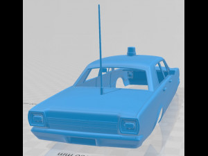 galaxie 500 sedan police 1966 printable body car 3D-printmodel