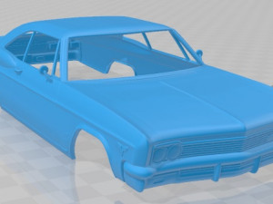 chevrolet impala ss sport coupe 1966 printable body car 3D 打印模型