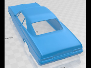 chevrolet impala ss sport coupe 1966 printable body car 3D 打印模型