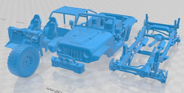 jeep wrangler trailcat 2017 printable car Modello di stampa 3D .c4d .max .obj .3ds .fbx .stl .blend 