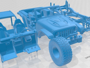 jeep wrangler trailcat 2017 printable car Modello di stampa 3D