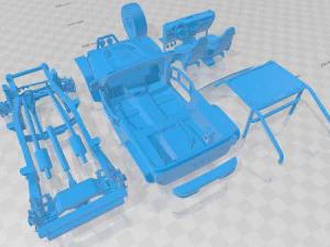 jeep wrangler trailcat 2017 printable car 3D Print Model