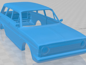 taunus p6 12m station wagon 1967 printable body car Modèles 3D en vedette