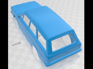taunus p6 12m station wagon 1967 printable body car Modèles 3D en vedette