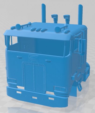 peterbilt 362 printable body truck 3Dプリントモデル .c4d .max .obj .3ds .fbx .stl .blend