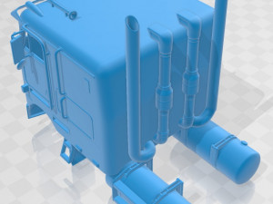 peterbilt 362 printable body truck 3Dプリントモデル