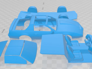 pontiac firebird kitt 1982 printable car 3D Baskı Modeli