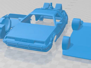 delorean dm 12 back to the future 1981 printable car 3D Print Model